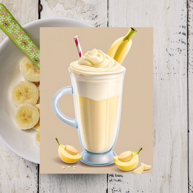 Banana Milkshake, Postüberweisung Postkarte (Von Creator hochgeladen)
