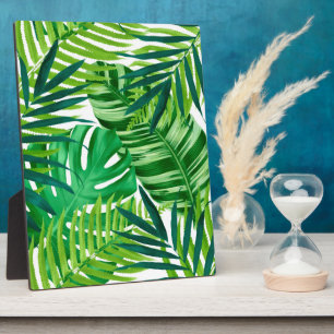 Banana Monstera Palm Grüne tropische Blätter Fotoplatte