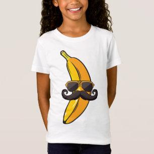 Banana Mustache Sonnenbrille Face Funny Fruit Cool T-Shirt