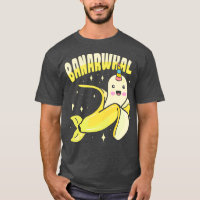 Banana Narwhal Design für Kinder und Donut Liebhab