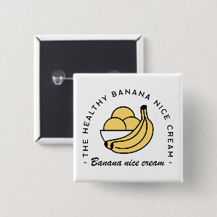 Banana nice Creme gesund Sommer Früchte Ästhetik Button