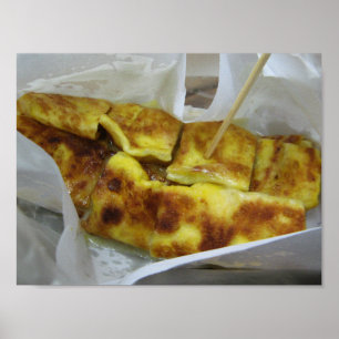 Banana Pancake, die Lebensmittel キ die Straße グ Poster