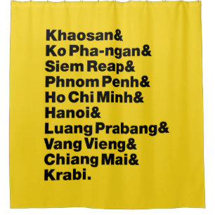 Banana Pancake Trail / Circuit Duschvorhang