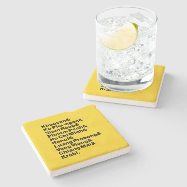 Banana Pancake Trail / Circuit Steinuntersetzer (Seitenansicht)