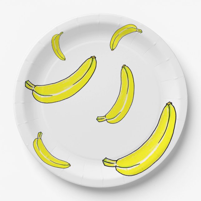Banana Pappteller (Vorderseite)