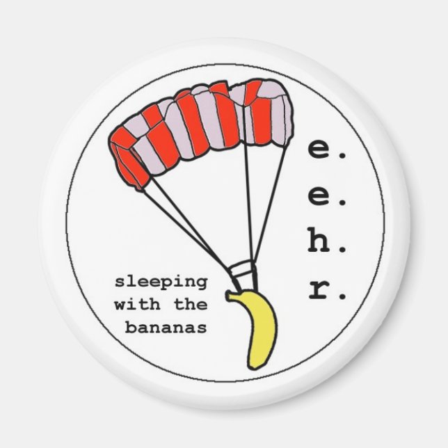 Banana Parachute Jump Magnet (Vorne)