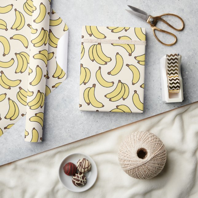 Banana Parade Butter Gelb Geschenkpapier (Basteln)