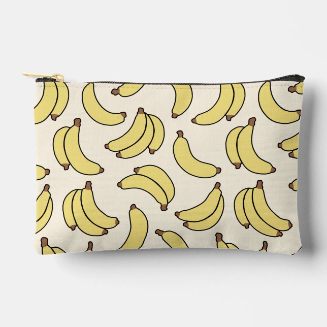 Banana Parade Butter Gelb Zubehörtasche (Vorderseite)