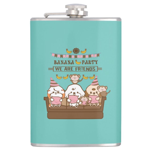 Banana-Party Flachmann (Vorderseite)