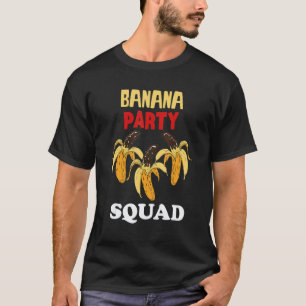 Banana Party Squad Choco Banana Vegane Lebensmitte T-Shirt
