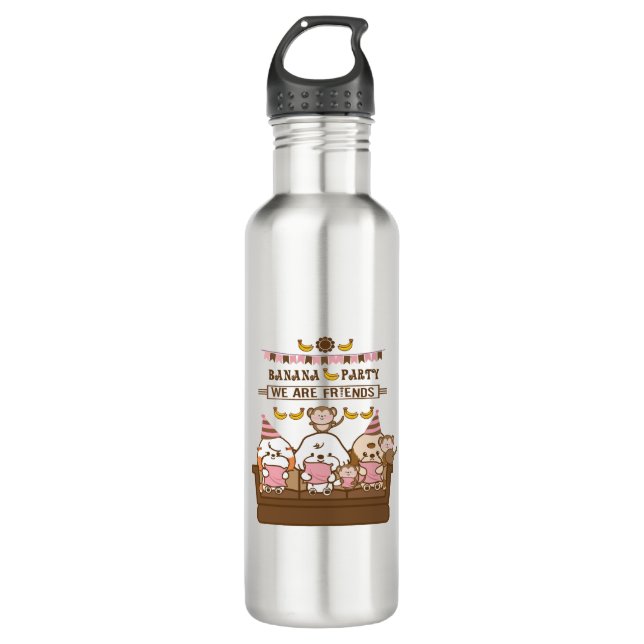 Banana-Party Trinkflasche (Vorderseite)
