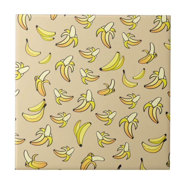 Banana Pattern Fliese (Vorderseite)