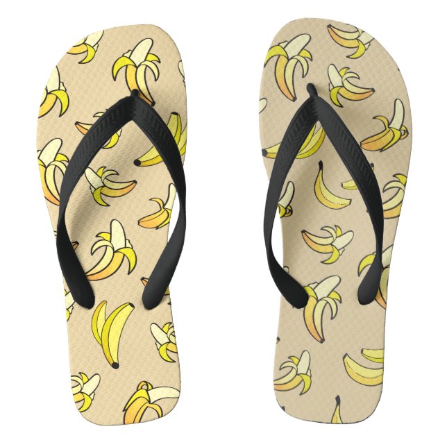 Banana Pattern Flip Flops (Fußbett)