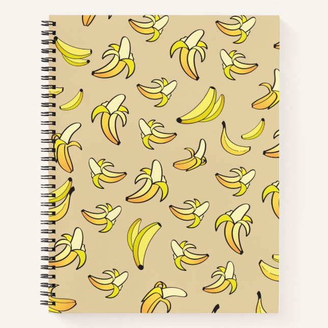 Banana Pattern Notizbuch (Vorderseite)