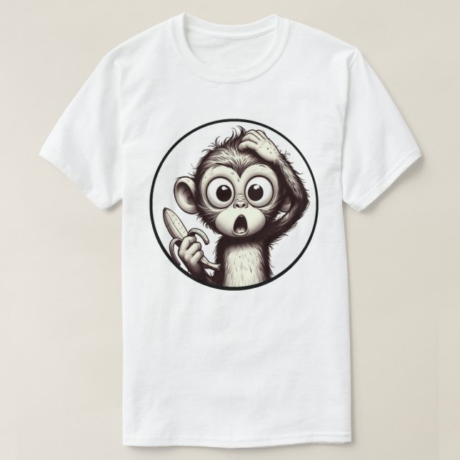Banana Peel Crisis Monkey Tee (Design vorne)