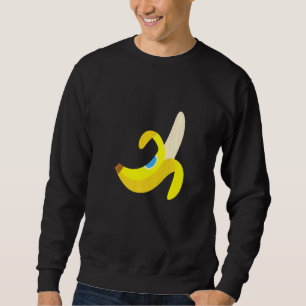 Banana Plantain Niedlich Reif Geschälte Früchte Ye Sweatshirt