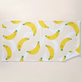 Banana Pop Gelbe Creme Strandtuch