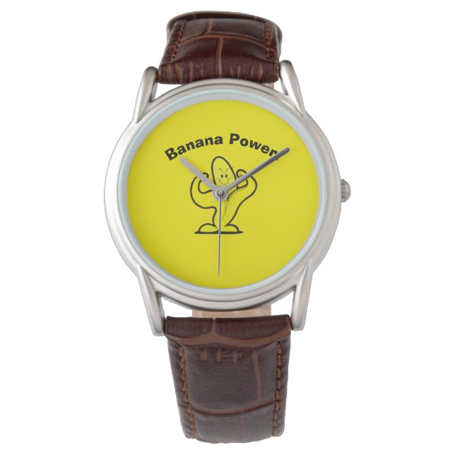 Banana-Power-Uhr Armbanduhr (Vorderseite)