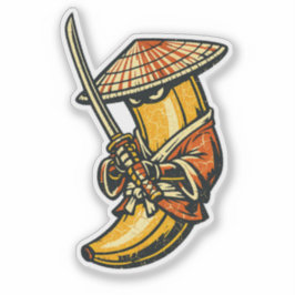 Banana Ronin — Wandering Samurai Funny Fruit  Aufkleber