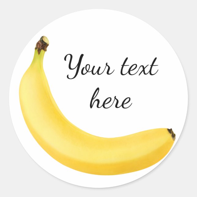 Banana Runder Aufkleber (Vorderseite)