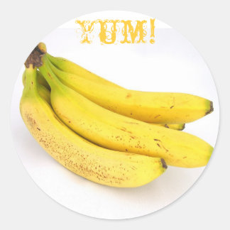 BANANA!! RUNDER AUFKLEBER