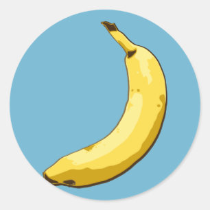 Banana Runder Aufkleber