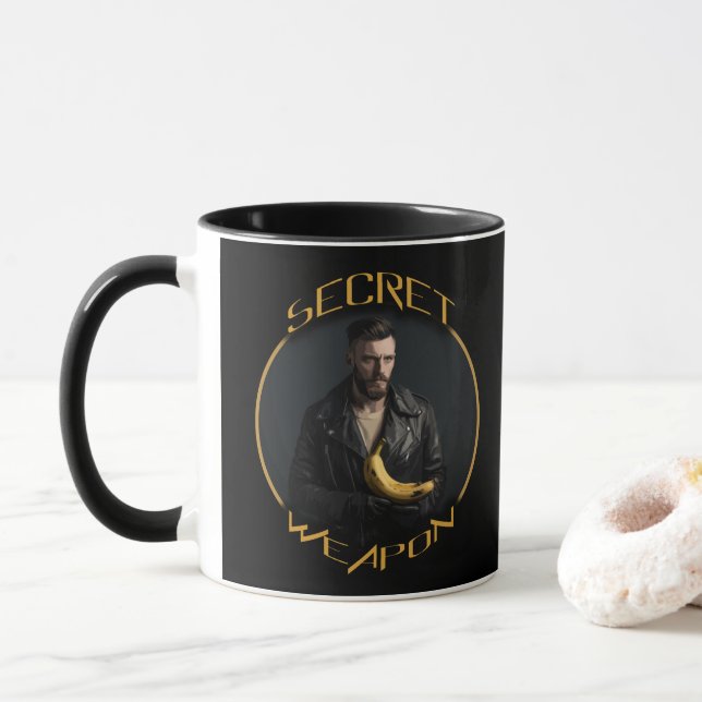Banana: seine Geheimwaffe Tasse (Mit Donut)