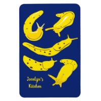 Banana Slugs Gelb und Royal Blue Personalisiert