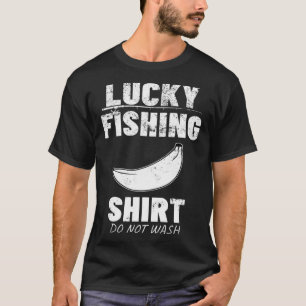 Banana Spaß Vintag Not Retro Lucky Fishin T-Shirt