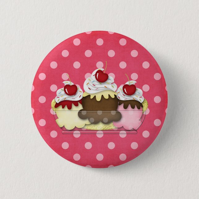 Banana split button (Vorderseite)