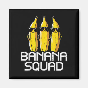Banana Squad Funny Fruit Team Crew Matching Women Magnet