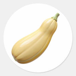 Banana Squash en plastique 3D - Étiquette rond bri