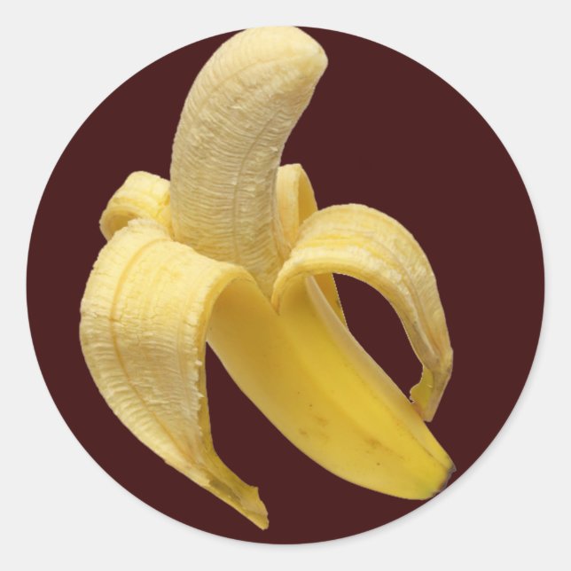 Banana-Sticker Runder Aufkleber (Vorderseite)