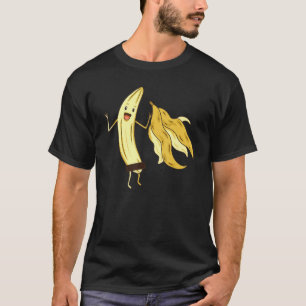 Banana Striptease Zensored Banana Adult T-Shirt