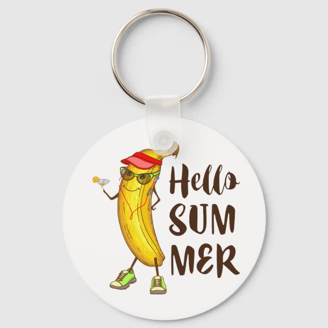 Banana Summer Schlüsselanhänger (Vorderseite)