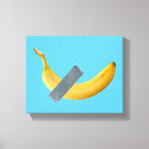 Banana-Tape-Parodie Leinwanddruck