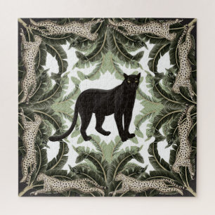 Banana Tree Cheetah Tropical Pattern