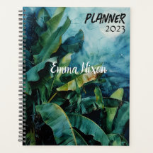 BANANA TREE WATERCOLOR IN DER NACHT PLANER