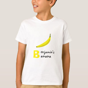 Banana und der Buchstabe "B" für Ihren Namen T-Shirt