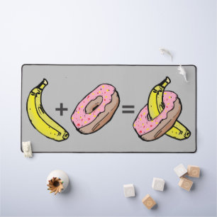 Banana und Donut Schreibtischunterlage
