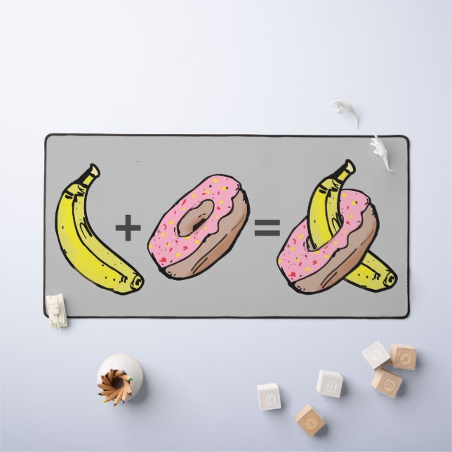 Banana und Donut Schreibtischunterlage (Kindertisch)