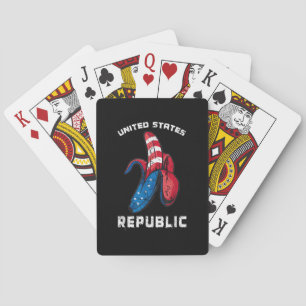 Banana US Flag Patriot America Worst United Staate Spielkarten