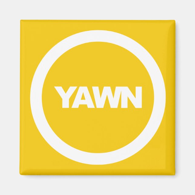 Banana Yawn Brand Dorm Kühlschrank Magnet (Vorne)