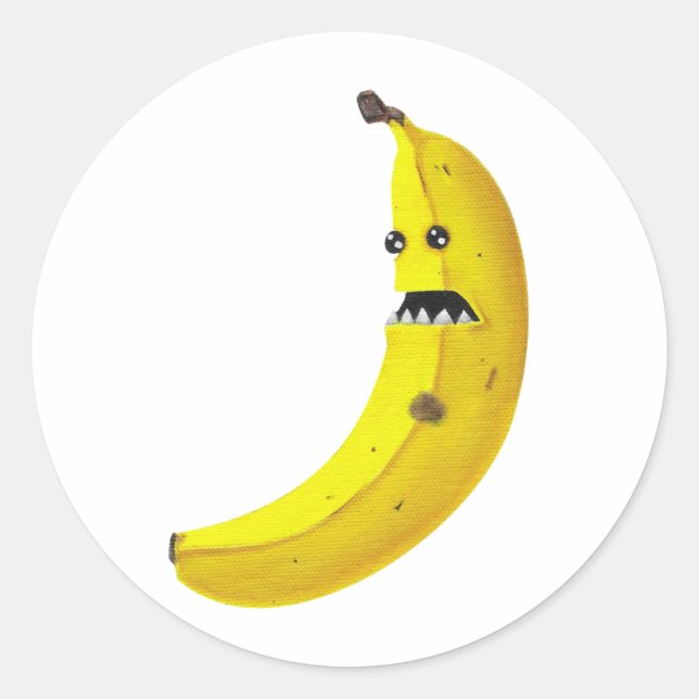 Bananaargh Runder Aufkleber (Vorderseite)