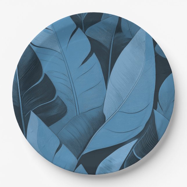Bananarama Hawaiian Banana Leaves Pappteller (Vorderseite)