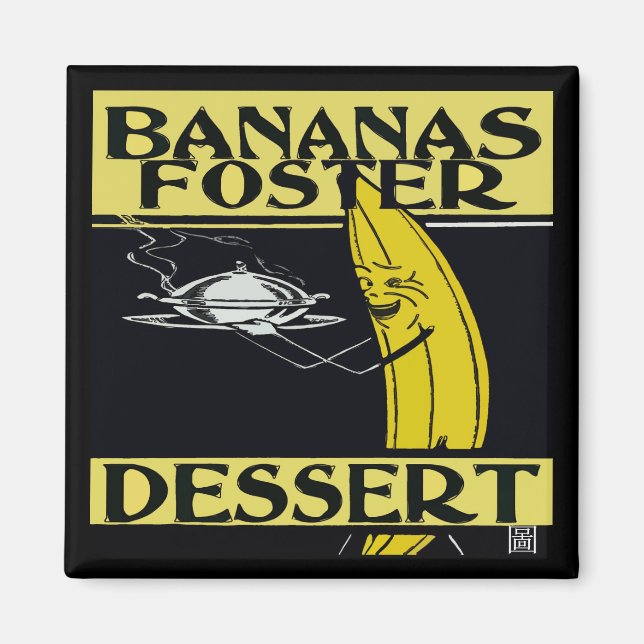 Bananas Foster Dessert Magnet (Vorne)