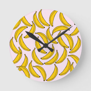 Bananas Wall Clock Runde Wanduhr
