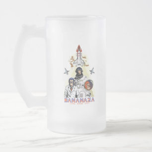 BANANAZA: Team für Raumfahrer Mattglas Bierglas