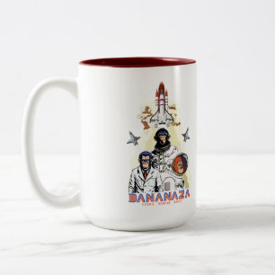BANANAZA: Team für Raumfahrer Zweifarbige Tasse