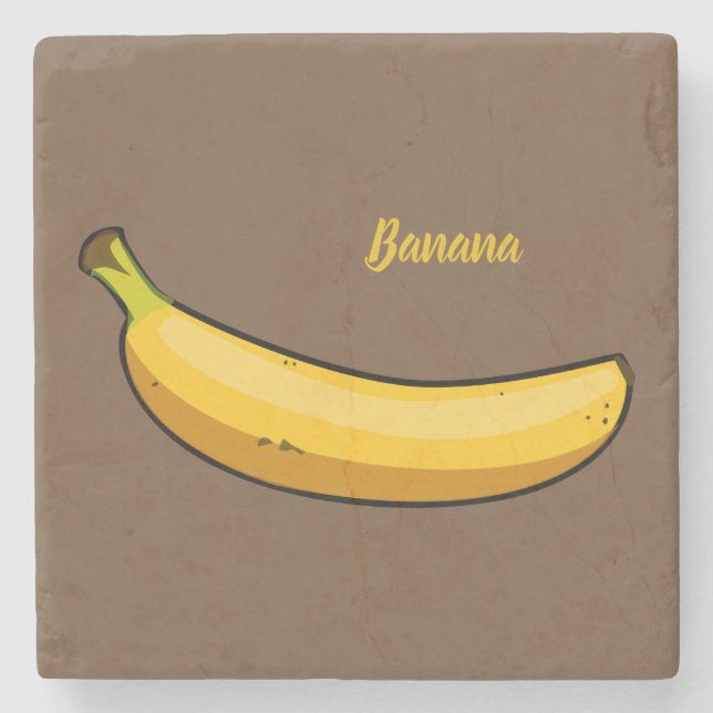 Banane anpassen steinuntersetzer (Vorderseite)